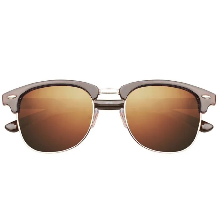 Klassische polarisierte Sonnenbrille – Halbmetallrahmen – Unisex