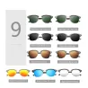 Klassische polarisierte Sonnenbrille – Halbmetallrahmen – Unisex