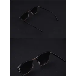 Klassische polarisierte Sonnenbrille – Halbmetallrahmen – Unisex