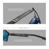 Rectangle polarized sunglasses - aluminum frame - with a case - UV400Sunglasses
