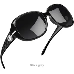 Large polarized sunglasses - with crystals - UV400Sunglasses