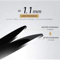 Large polarized sunglasses - with crystals - UV400Sunglasses