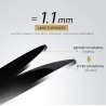 Große polarisierte Sonnenbrille – mit Kristallen – UV400
