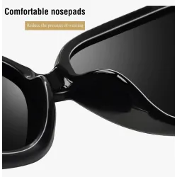 Large polarized sunglasses - with crystals - UV400Sunglasses