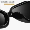 Große polarisierte Sonnenbrille – mit Kristallen – UV400