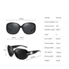 Große polarisierte Sonnenbrille – mit Kristallen – UV400