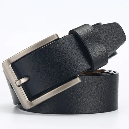 Gürtel aus echtem Leder - Metallschnalle