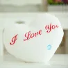 Herzförmiges Kissen z - ICH LIEBE DICH - LED-Leuchten