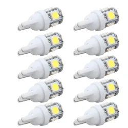 LED Autolampe - DC 12V - T10 5050 W5W - 10 Stück