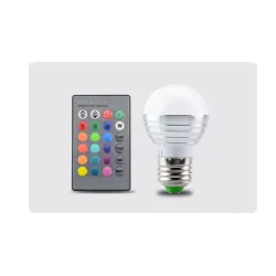 LED-RGB-Zauberbirne – 16 wechselnde Farben – mit IR-Fernbedienung – E27 – 5 W – 7 W