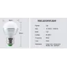 LED-RGB-Zauberbirne – 16 wechselnde Farben – mit IR-Fernbedienung – E27 – 5 W – 7 W