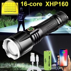 XHP199 / XHP50.2 - leistungsstarke LED-Taschenlampe - USB - wasserdicht - zoombar