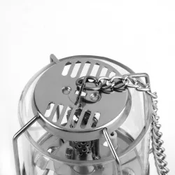 Outdoor / camping lantern - portable aluminum gas light - hanging glass lamp - 80 LUXOutdoor & Camping