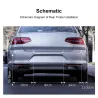 Auto-Parksensor - Radar - Rückwärts-Autoparken - LCD-Monitoranzeige - LED