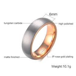 Ring aus Wolframkarbid - Roségold