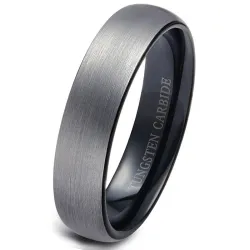 Wolframkarbidring - schwarz