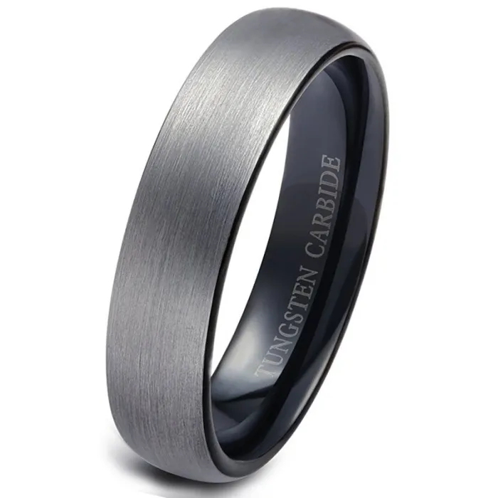 Wolframkarbidring - schwarz
