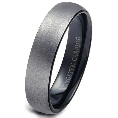 Wolframkarbidring - schwarz