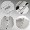 Vintage Handtasche - mit Schultergurt - Fellbommel - Leder