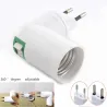 E27 Lampenfassung mit EU/US Stecker und eingebautem Schalter