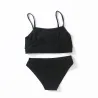 Sexy Dessous-Set - kurzes Top - Schlüpfer - COME HERE DADDY PLEASE Schriftzug