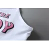 Sexy Dessous-Set - kurzes Top - Schlüpfer - COME HERE DADDY PLEASE Schriftzug