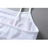 Sexy Dessous-Set - kurzes Top - Schlüpfer - COME HERE DADDY PLEASE Schriftzug