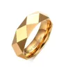 Wolframkarbid-Herrenring - Gold / Roségold / Schwarz