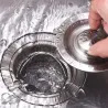 Abflusssieb für Küchenspüle - Verstopfungsfilter - mit Griff - Edelstahl