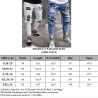 Elastische Ripped - Biker Jeans - Slim Fit Denim