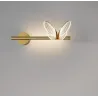 Moderne Acryllampe - Wandmontage - LED - mit Schmetterlingen