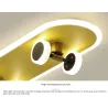 Moderne LED-Deckenleuchte - Skateboard
