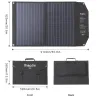 Solarpanel – Solarladegerät – dualer Ausgang – faltbar – 60 W – Bausatz