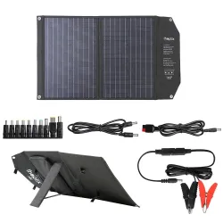Solarpanel – Solarladegerät – dualer Ausgang – faltbar – 60 W – Bausatz