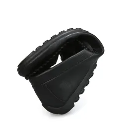 Fashionable men's flat shoes - slip on loafers - genuine leatherShoes