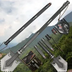 Multifunktionale faltbare Schaufel – Militär-/Camping-/Survival-/Notfallwerkzeug