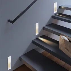 LED-Wandeinbauleuchte - mit Bewegungssensor - Außenbereich IP65 - 3W