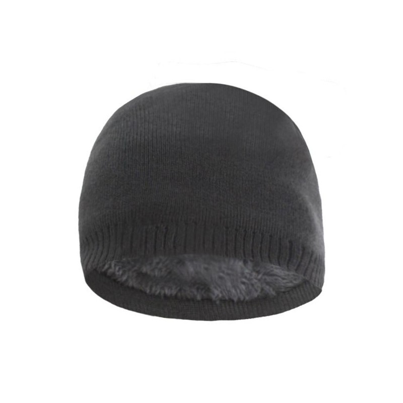 Warm knitted hat - with thick fur inside - unisexHats & Caps