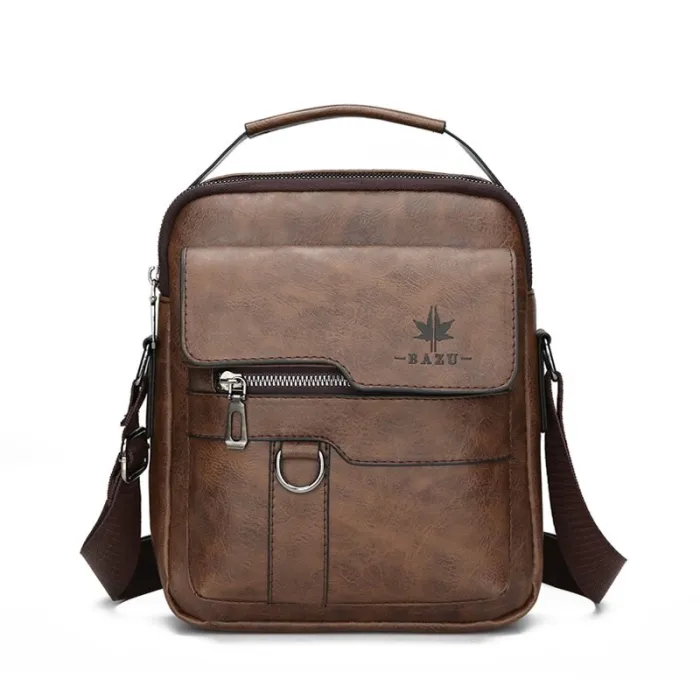 Leather shoulder bag - with zipper - wallet - waterproofBags