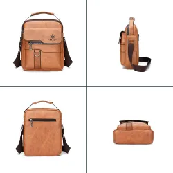 Leather shoulder bag - with zipper - wallet - waterproofBags