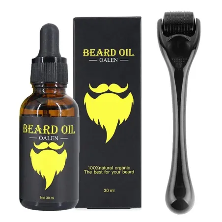 Ätherisches Bartwuchsöl - mit Dermaroller - 30ml