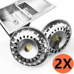 Abtropfgestell für Küchenspüle - Sieb - Edelstahl - 2 Stück