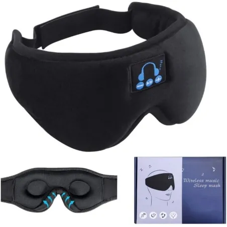 Schlafbrille - mit Bluetooth-Kopfhörer und Mikrofon