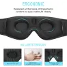 Schlafbrille - mit Bluetooth-Kopfhörer und Mikrofon