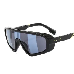 Einteiliges Schildvisier – übergroßer Rahmen – Sonnenbrille – Sportbrille – winddicht – UV400