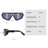 Einteiliges Schildvisier – übergroßer Rahmen – Sonnenbrille – Sportbrille – winddicht – UV400