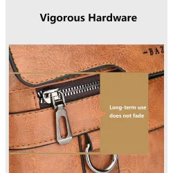 Leather shoulder bag - with zipper - wallet - waterproofBags