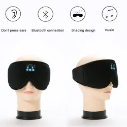 Schlafbrille - mit Bluetooth-Kopfhörer und Mikrofon