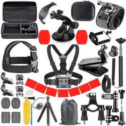 GoPro accessories set - mount - chest strap - tripod adapter - floating gripMounts