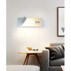 LED-Wandleuchte - dimmbar - drehbarer Kopf - USB-Aufladung - 9W